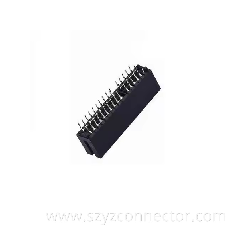 double row slot 2 row 20 pin electronic Card Edge gold finger Connector on PCB (1)
